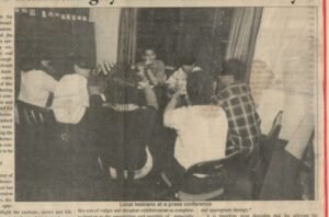 WSG members at their first Press conference in 1999